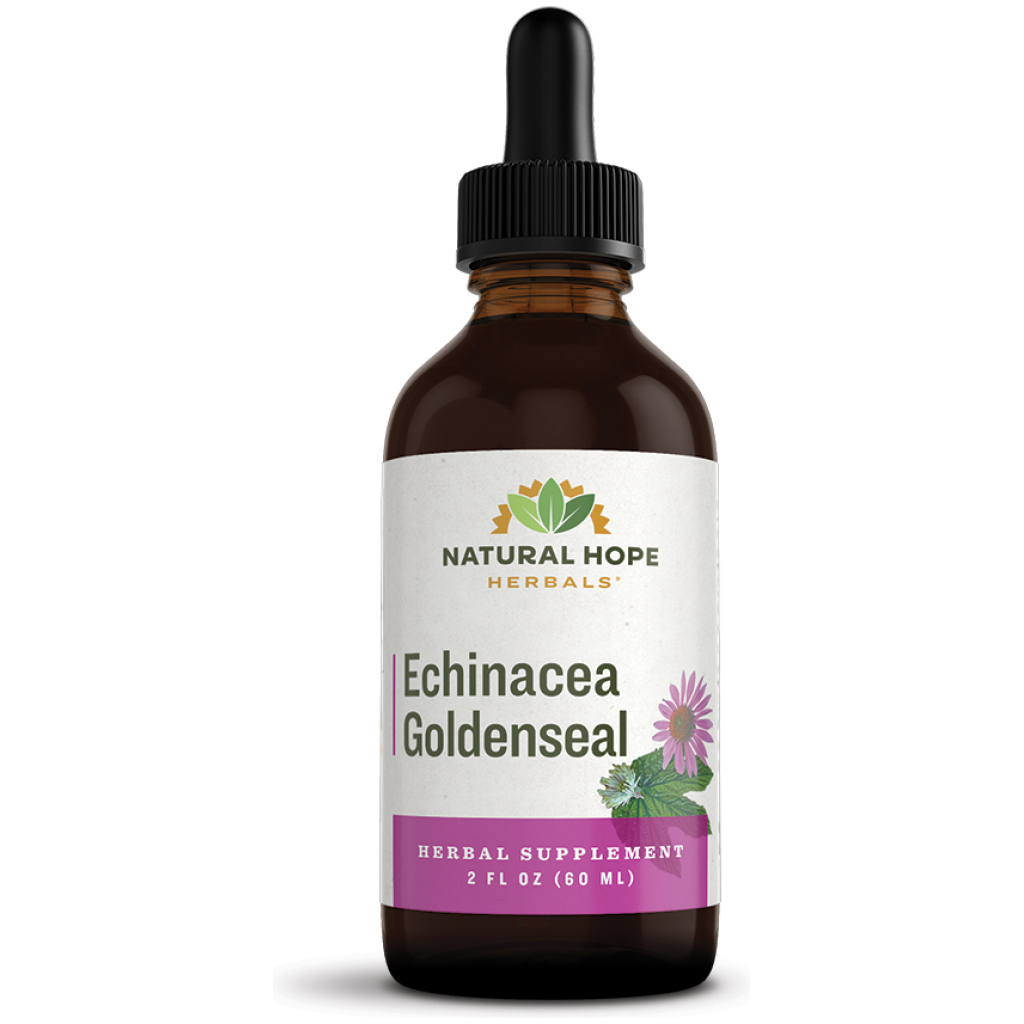 Natural Hope Herbals Echinacea Goldenseal in a dropper bottle