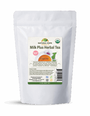 Bag of Milk Plus tea made by Natural Hope herbals