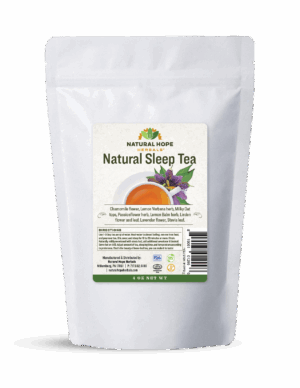 Bag of Natural Sleep Tea made by natural Hope herbals