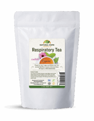 Bag of Respiratory tea made by Natural Hope Herbals